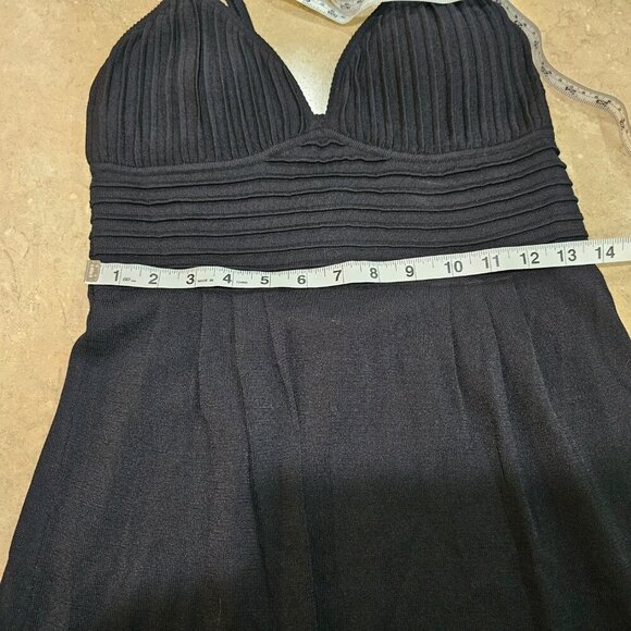 NWT Women's Adrienne Vittadini Sheath Dress Black Spaghetti Strap Size M - Picture 5 of 9